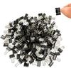 240Pcs Mini Binder Clips, 5/8 Inch(15mm), Paper Clamps Small Size for Office Supplies, Black