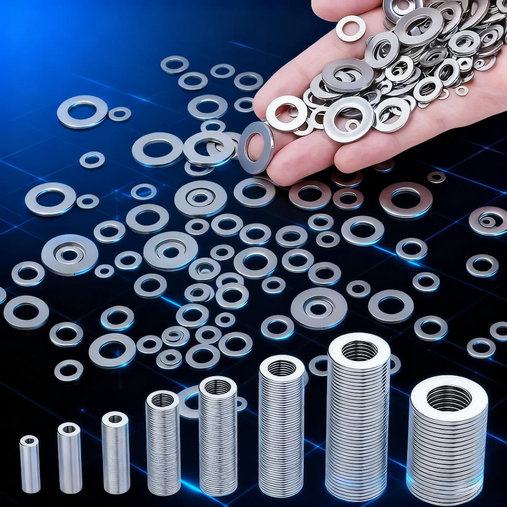 

Набор плоских шайб для автомобиля, легко устанавливается, размеры M2-M12, подходит для дома, автомобилей 180pcs