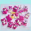 Cute Strawberry Bear Resin Accessories Cream Jelly Diy Phone Case Water Bottle Charm Car Sticker