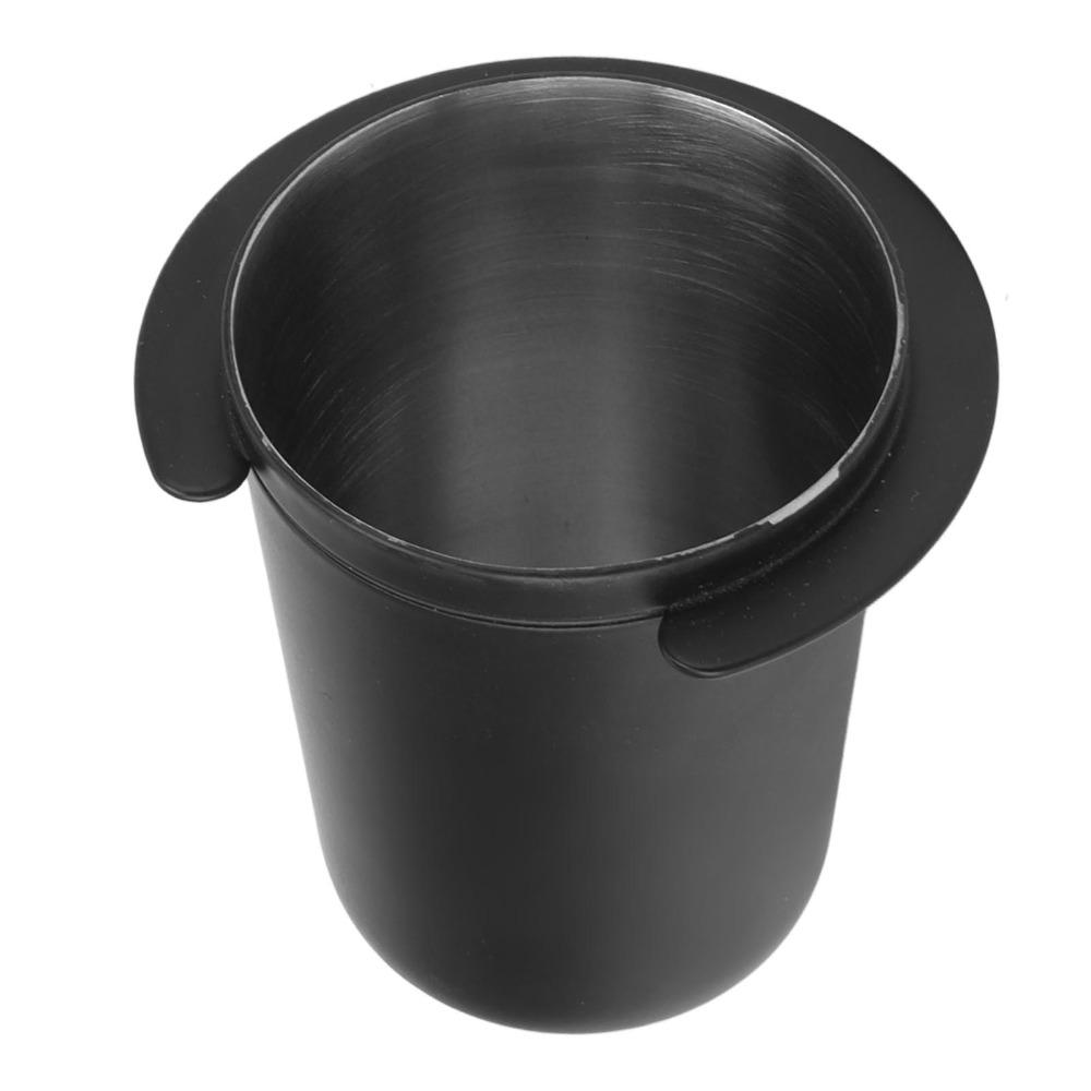 Black Coffee Dosing Cup Stainless Steel Coffee Powder Cup Portable Dosing Cup Tool  Espresso Dosing