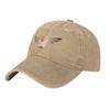 Eagle Logo Washed Canvas Baseball Cap Classic Adjustable Hat with Embroidered Bird Design for Unisex and Women Outdoor Style
