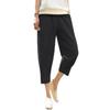 Women Casual Pants Summer Women's Casual Cropped Trousers Lightweight Elastic Waist Pants for Daily Wear Breathable for Women