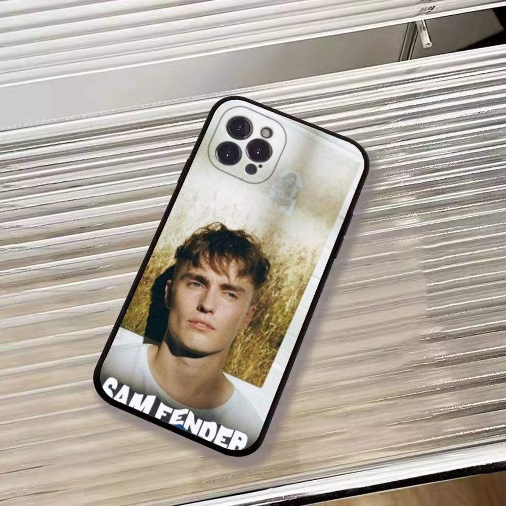 Custodia per Telefono Singer S-Sam Fender Per iPhone 17,16,15,14,13,12,11 Plus,Pro Max,XS,Copertura Nera Morbida