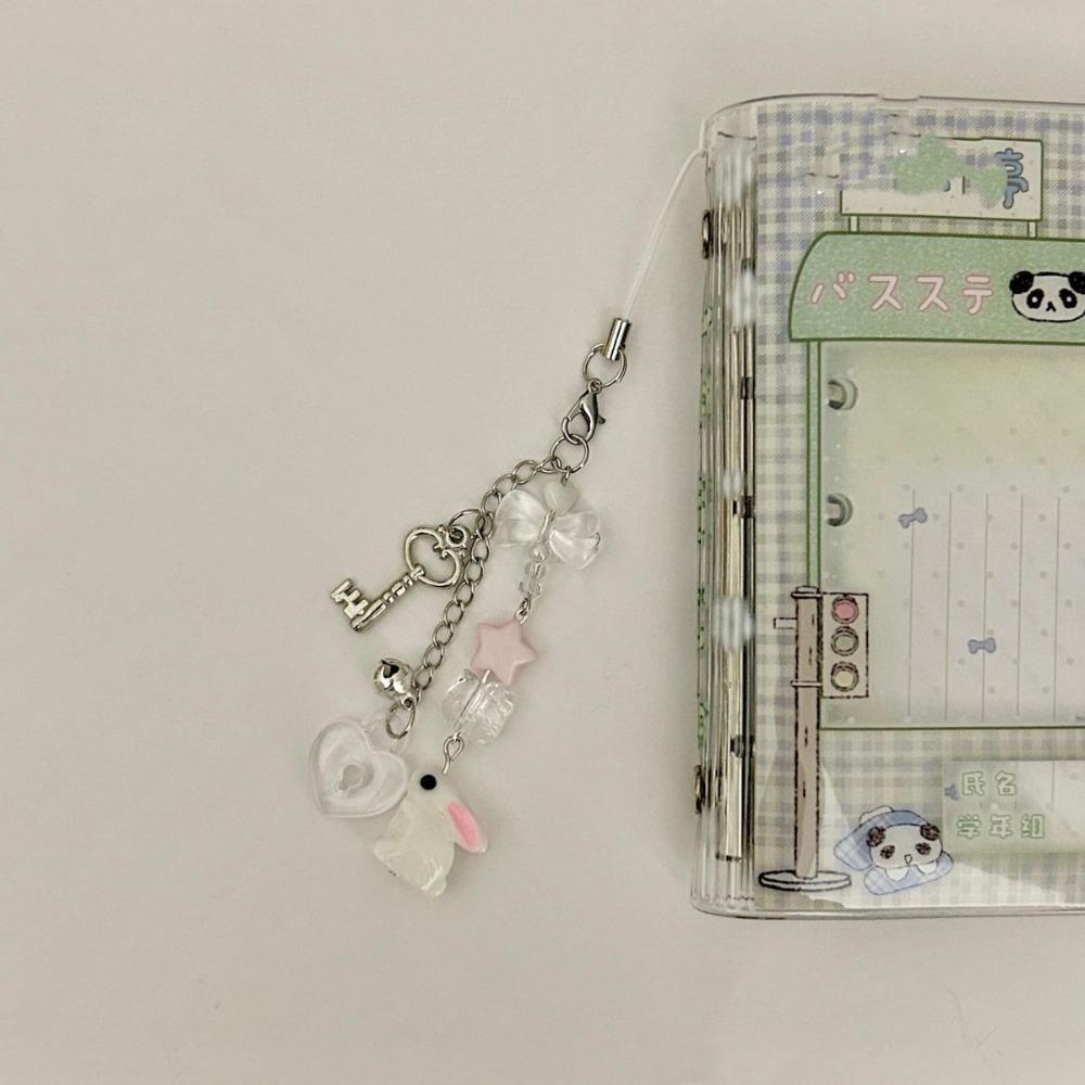 Star Mobile Phone Lanyard Rabbit Cell Phone Strap Mobile Accessories Bead Phone Chain  Phone Charm