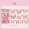 3D Laser Butterfly Stickers Decorated Gold Stamping with Various Shapes for Gifts Can Self Adhesive for Freely