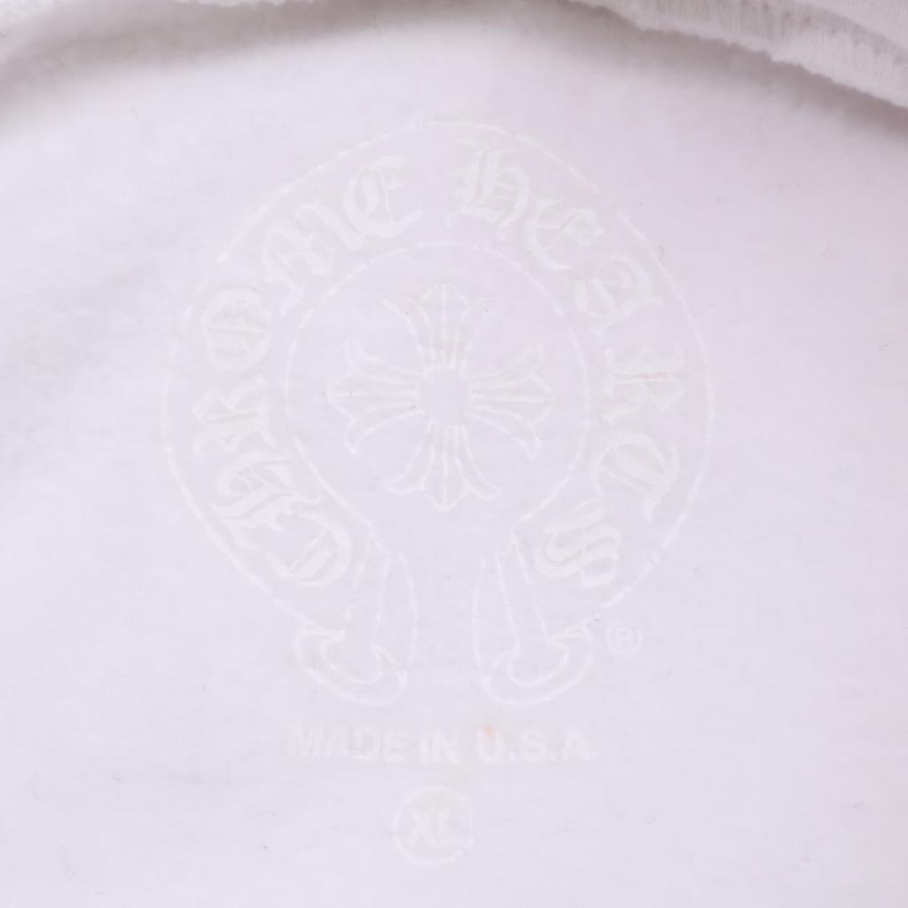 Chrome Hearts Vertical Logo Arm Hoodie tops XL whiteUsed