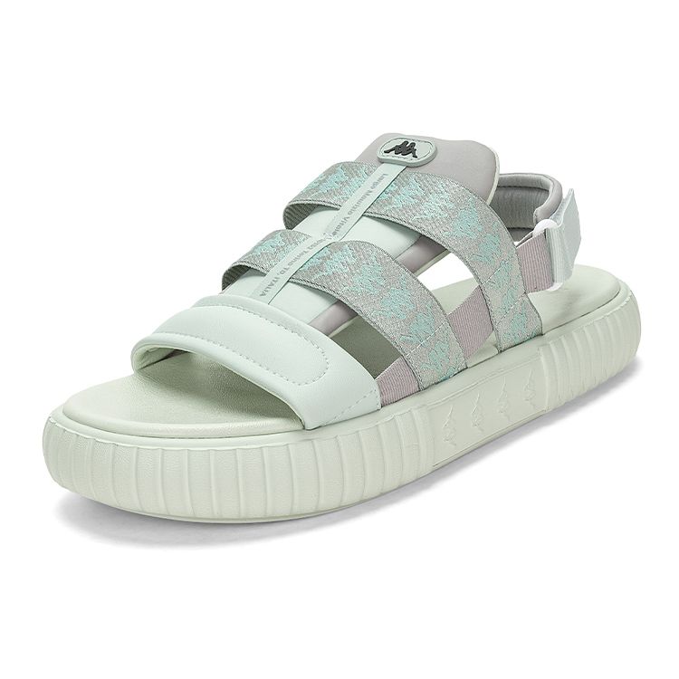 Kappa Back-To-Back Color Block Trendy Retro Outdoor Lightweight Comfortable Non-Slip Casual Fashion Sports Sandals Unisex sandals Gray K0DX5LL04D-124