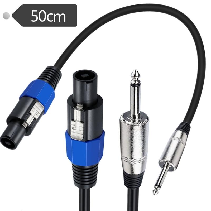 Professionelles Lautsprecherkabel Speakon auf 1/4-Zoll (6,35 mm) TS-Kabel für professionelle Systeme Universelle Kompatibilität