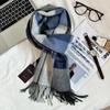 Xiaohongshu Popular Cherry Red New Year'S Red 100% Wool British Versatile Scarf Women'S And Men'S Cashmere Warm Scarf