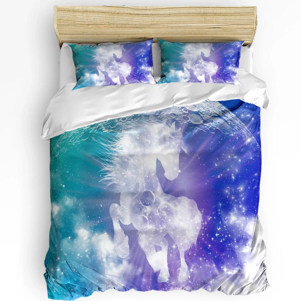 Castle Window Desk Moon Cat Book Witch Room Duvet Cover 3pcs Bedding Set Home Textile Quilt Cover Pillowcases No Sheet