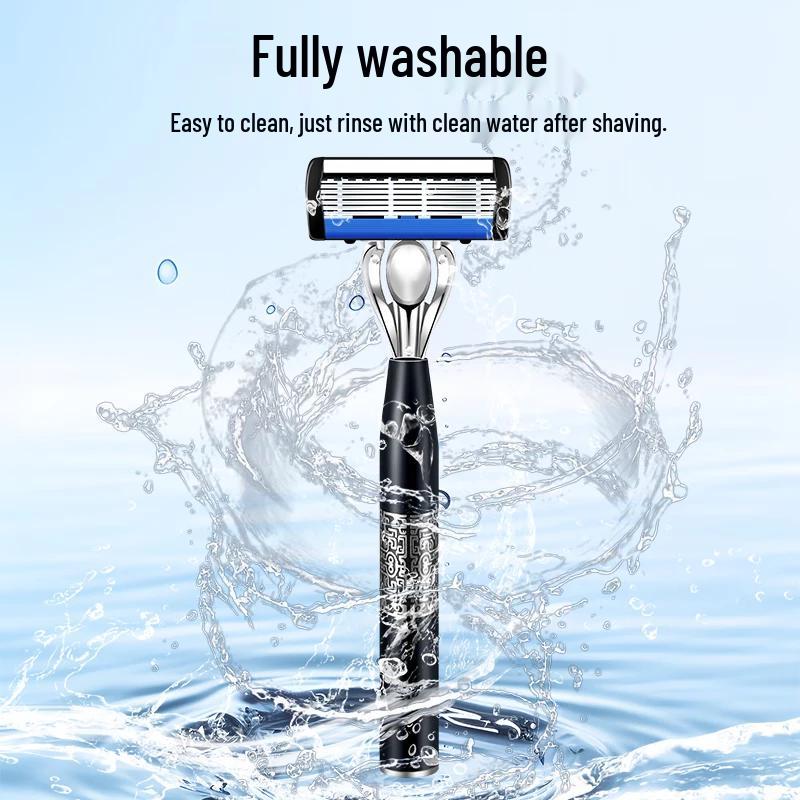 Jiazhikou Retro 7-Blade Manual Shaver Kit