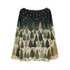 Women's Fashion Round Neck Long Sleeve Christmas Print Casual Pullover Sweater Top