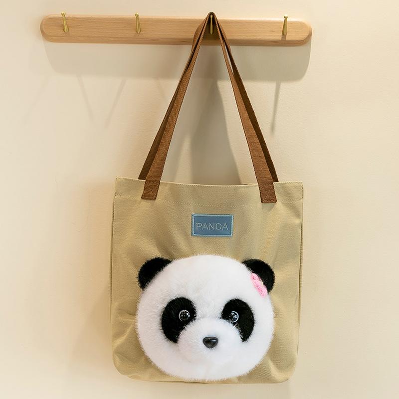 Lotusblatt Panda Umhängetasche Für Beste Freundin Ins Wind Bär Rucksack Handtasche Mädchen Geburtstagsgeschenk Schultasche Premium