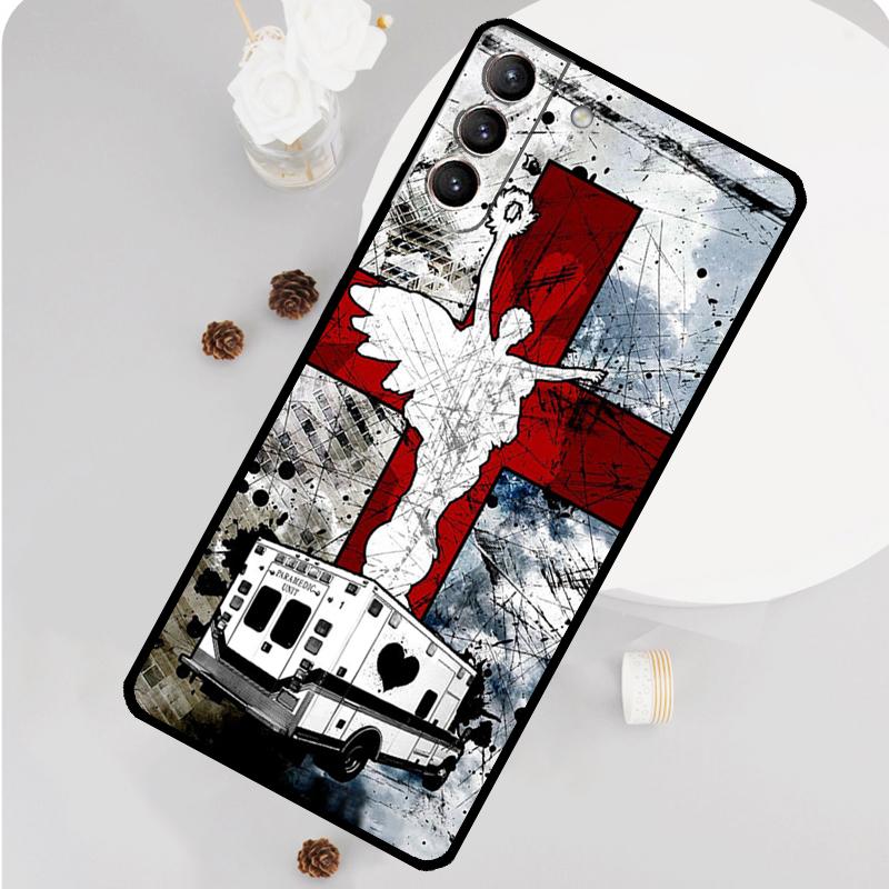 

EMT EMS Ambulance Phone Case For Samsung Galaxy S24 S26 Ultra S20 S21 S22 S23 S25 Plus S10 S25 FE Funda Cover Galaxy S26 Plus