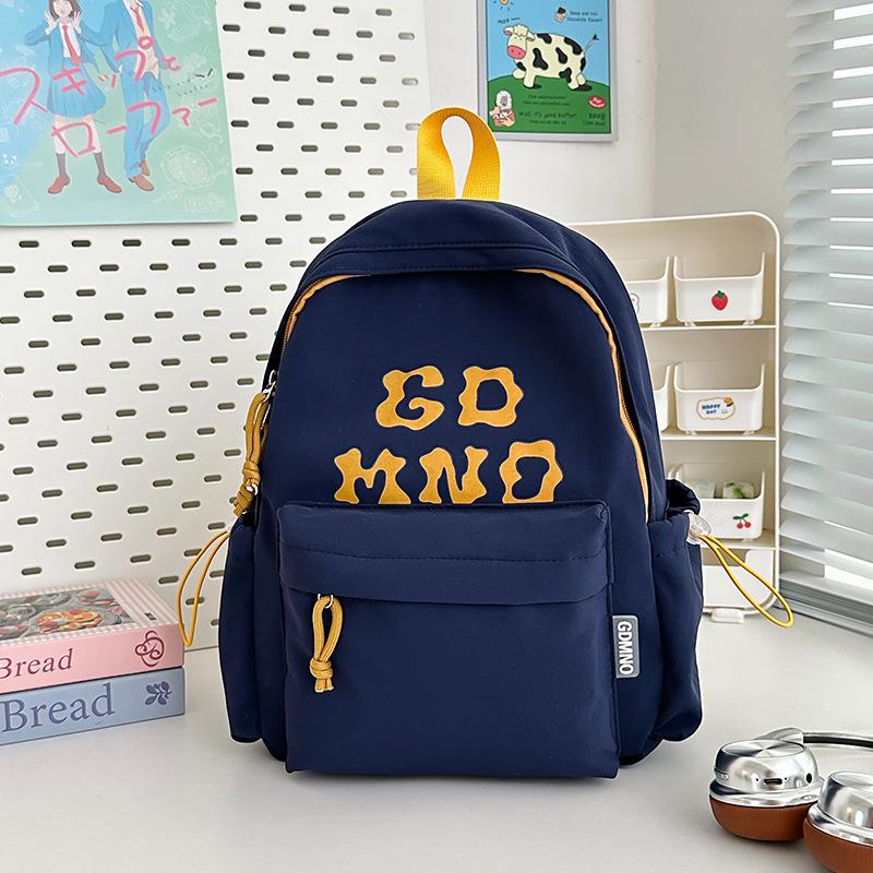 New High-value Campus Style Alphabet Backpack, Simple, Lightweight and Large-capacity Backpack for Junior High School Students