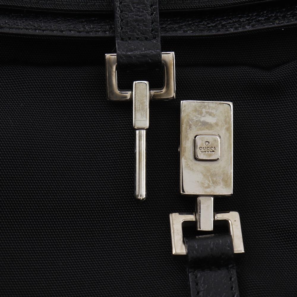 GUCCI Jackie Shoulder Bag 001.3734.200047 black Nylon canvas Women Used