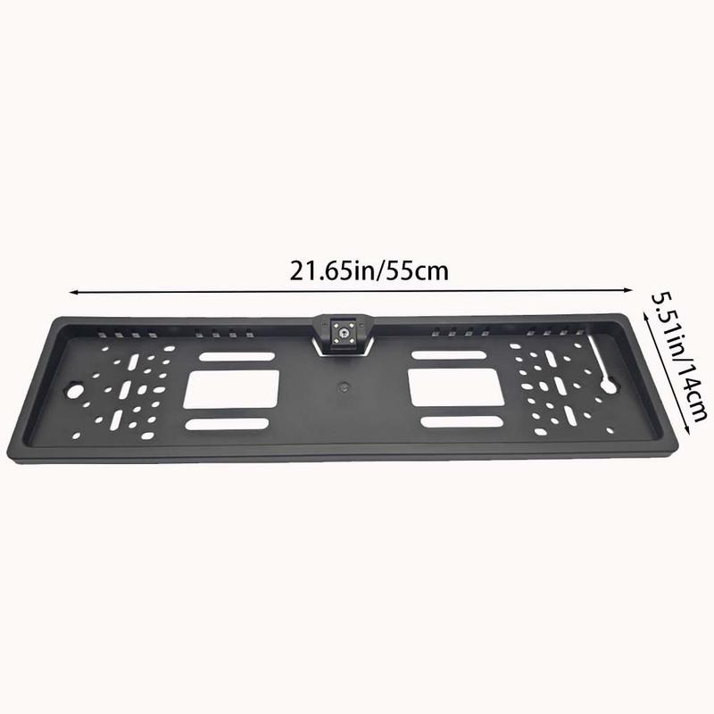 4/8/12LED European License Plate Rearview Camera Frame Reverse Backup Camera Night Vision for Truck Car SUV, Camper Pickup