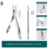 1/2/3Pcs Stainless Steel Toenail Clippers Set With Ergonomic Handle,Includes Wide Mouth Angled Scissors,Nail File Cuticle Tool