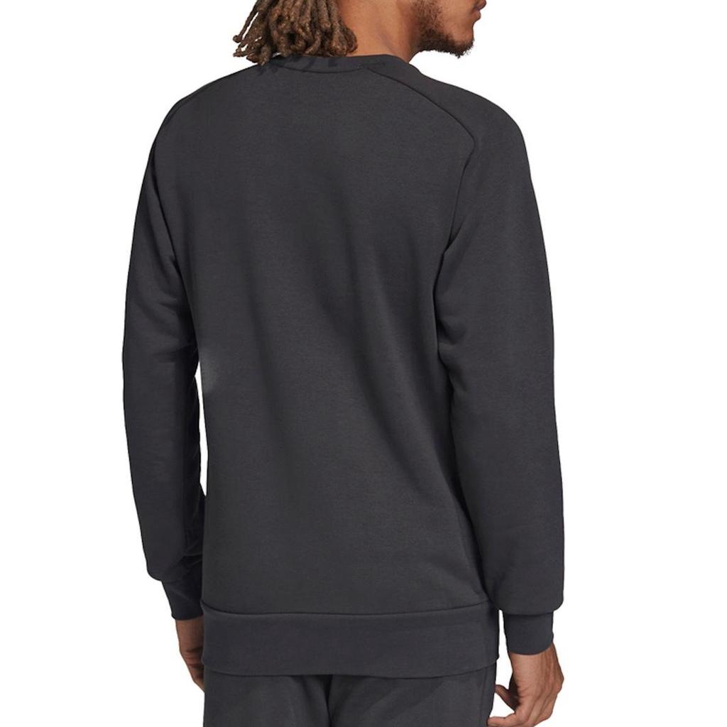 adidas Sweatshirts Men's Black Crew Neck Moderate Regular FI1470