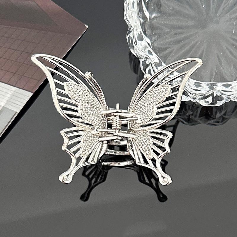 1pc Exquisite Elegant Metallic Butterfly Hair Claw Intricate Designs Perfect Boho Chic Styles Daily Whimsical Hair Accessories