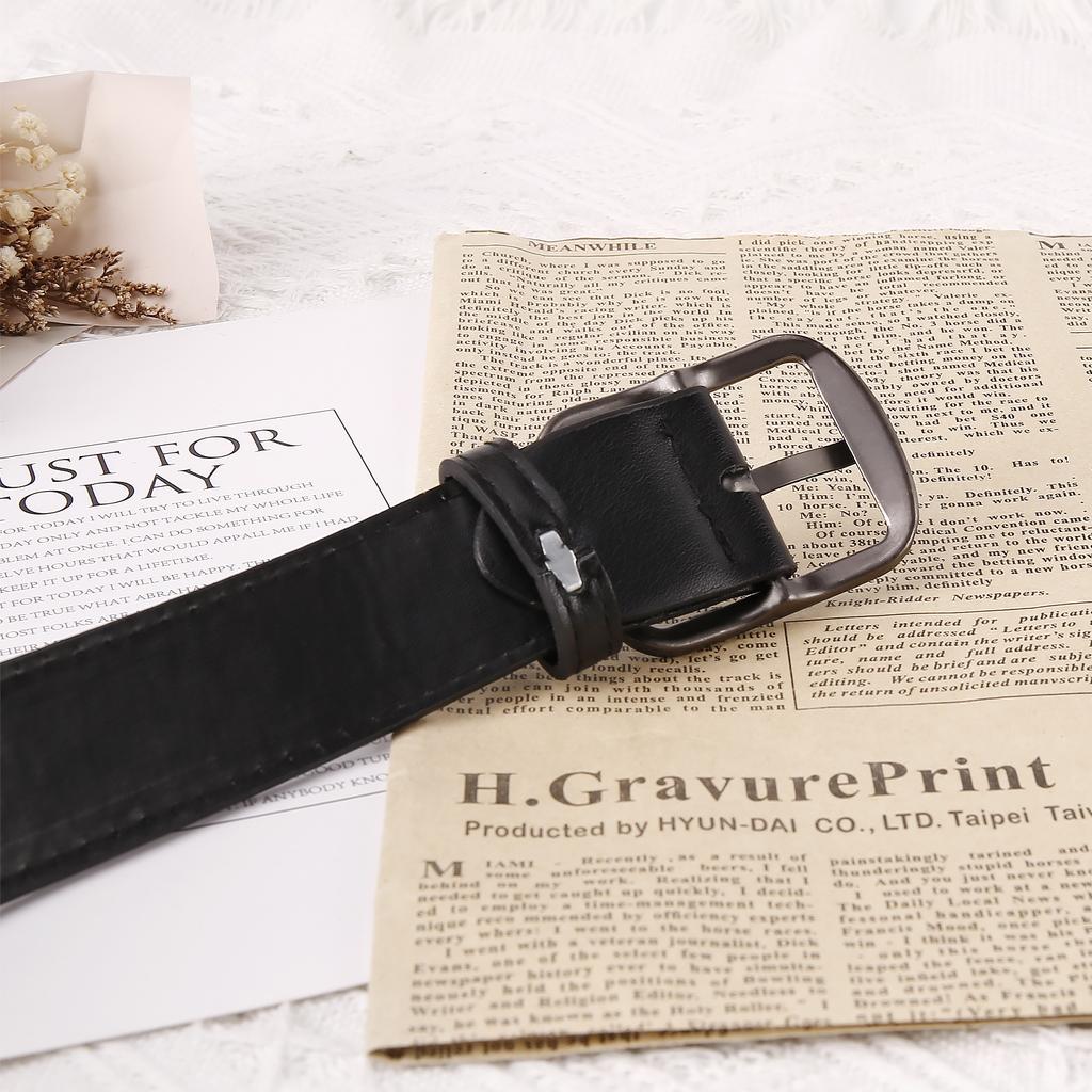 Cinto Fivela de Pino de Liga Cinto Masculino Moderno Masculino Simples Masculino e Feminino Mesmo Cinto Cinto Sutura de Carro