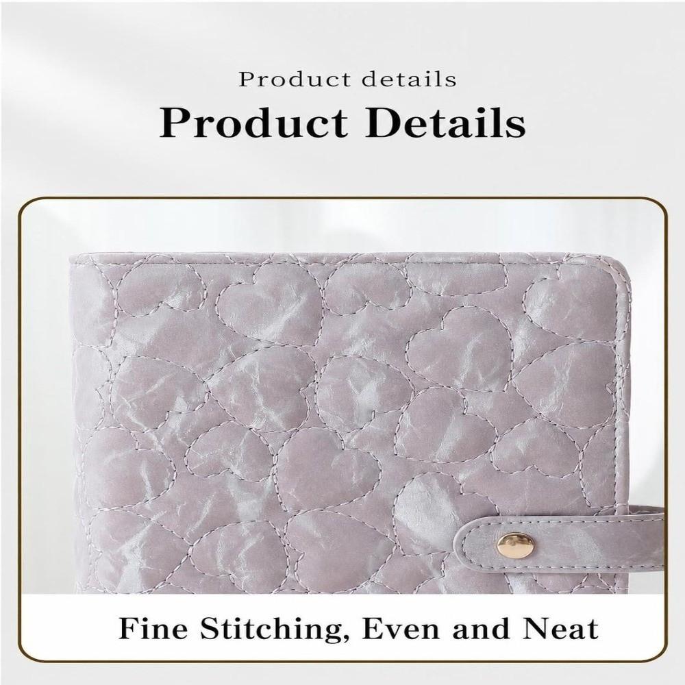 PU Leather Necklace Binder Storage Book with Snap Button Jewelry Packaging Box Storage Bag Travel