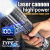 Rechargeable Lighting Flashlight Larger Irradiation Range Longdistance Shooting Waterproof and Drop Resistant Laser Gun Strong