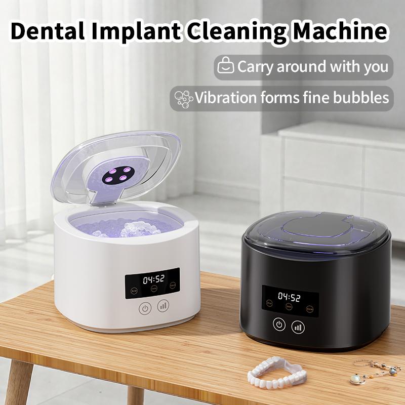 50KHZ Ultrasonic Braces Cleaning Machine USB Rechargeable Multi-Function Invisible Retainer Denture Machine for Jewelry