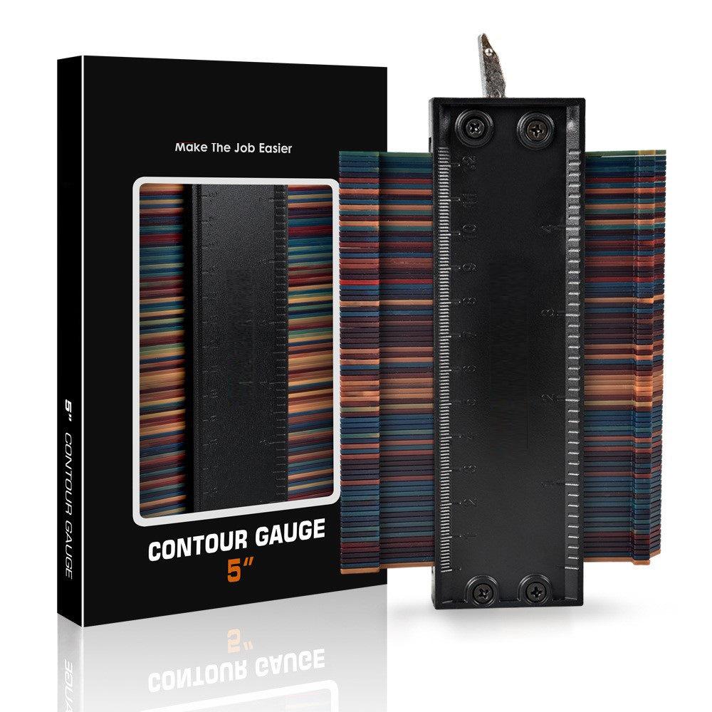 Locking Contour Gauge: Irregular Arc Ruler for Woodworking and Measuring
