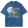 Graphic Short Sleeve Y2K Style Women's T-Shirts Frog Umbrella Pattern Print Top Cheap Items Unisex Fit Clothes Trendy