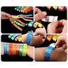 100Pcs Holographic Vip Wristbands Waterproof And Tear Resistant Design Perfect For Concerts Festivals Parties Events