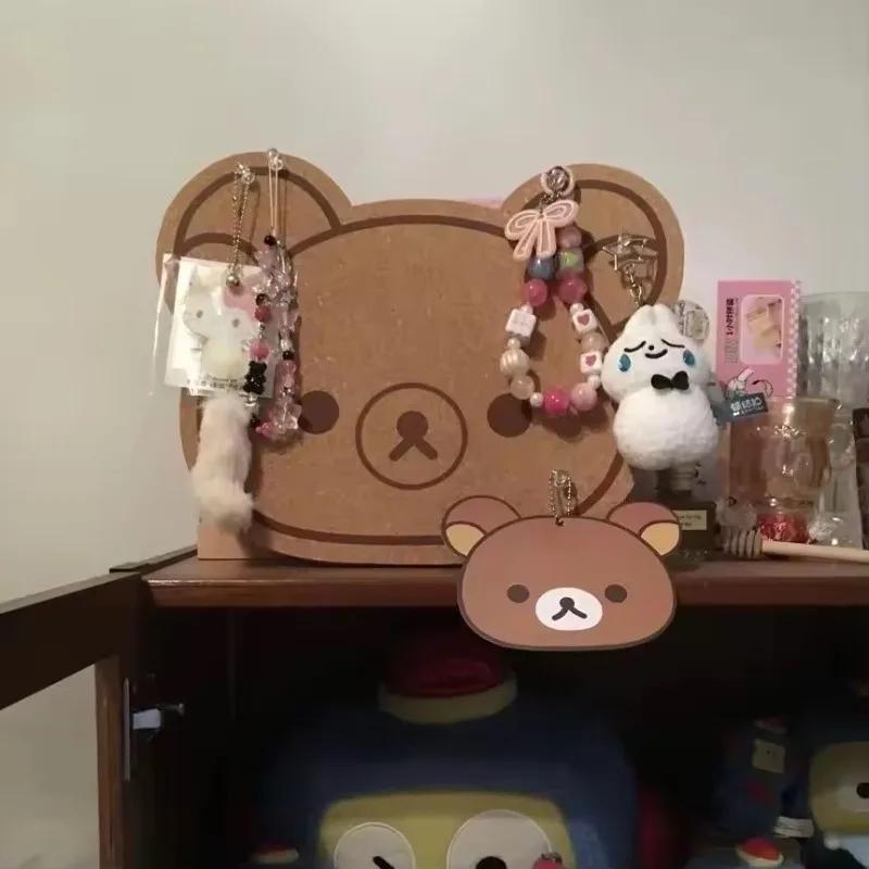 Cartoon Rilakkumas Felt Board Kawaii Rilakkumas Bear Wall Sticker Message Board Photo Dolls Hanging Board Wall Home Decor