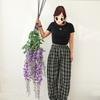 New Long Branch Artificial Flower 3 Forks Hanging Decor Wisteria Vine Garland 180cm Wisteria Flowers Home