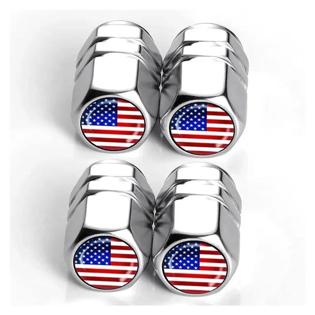 Aluminum Car Tire Valve Stem Caps Wheel Nipple Cover AirCover Tire Valve Cap Set for Cars SUVs Bike Trucks and Motorcycles Tools