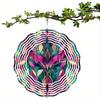 Campanello Eolico Mandala Bohemien Metallo Colorato Decorazione da Giardino Esterno Gancio Rotante Fatto a Mano per Patio Regalo di Vacanza Famiglia Amici Arte della Natura