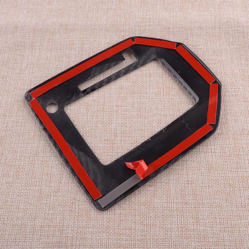 Car Interior Center Console Gear Shift Box Panel Trim Cover Carbon Fiber Style Plastic Fit for Subaru XV Crosstrek 2018- LHD