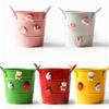 High-capacity Pen Container Iron Stationery Storage Box Makeup Brush Storage Bucket  For Desk