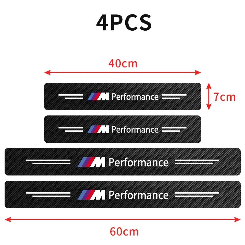 4Pcs/set Car Threshold Strip Door Sill Protectio Sticker For BMW M E46 E90 E60 F30 F10 E39 E36 F20 G30 G20 E87 E92 E91 E30