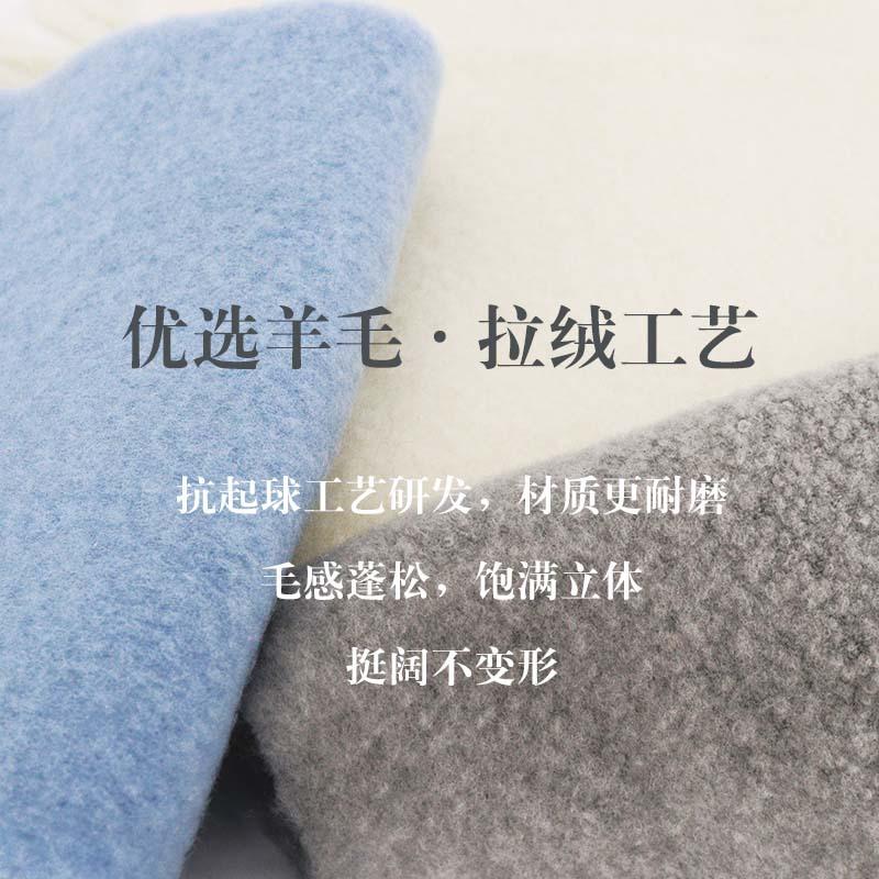 Circle yarn high-end wool scarf women's winter snow atmosphere scarf simple versatile long shawl