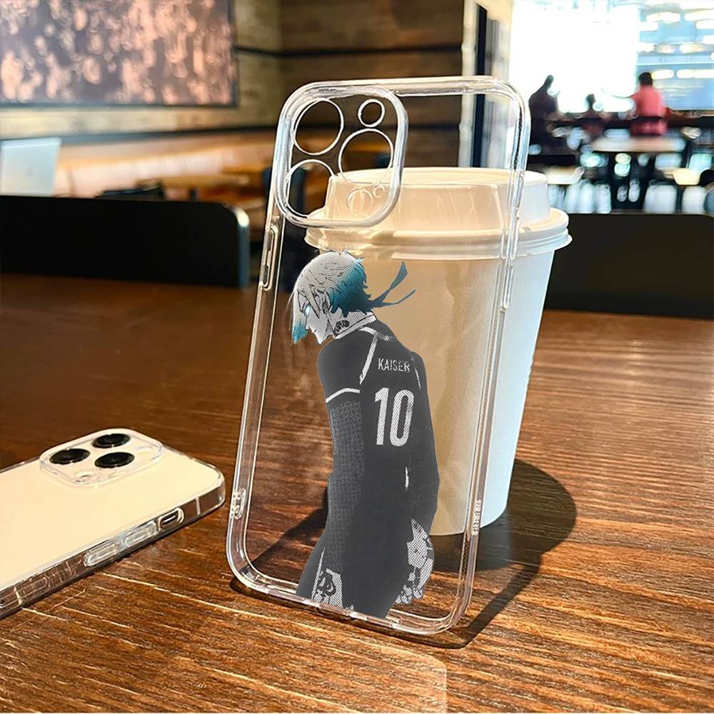 Cool  Anime B-Blue L-Lock  Phone Case For iPhone17,16,15,14,13,12,11 Plus,Pro Max Soft Transparent Cover iPhone17PRO