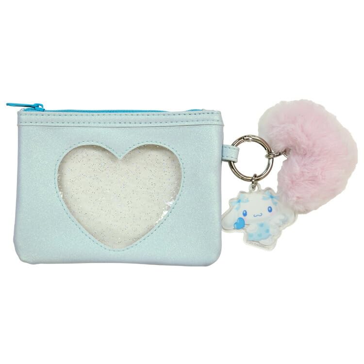 San Art Sanrio Characters Angel Series Heart Window Pouch Cinnamoroll SAN-0042-BLE