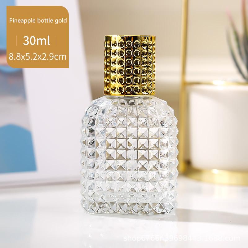 Luxury 30ml Glass Atomizer Perfume Bottle Glass Tube Spray Perfume Sub-bottling Moisturizing Spray Bottle Refillable Bottles