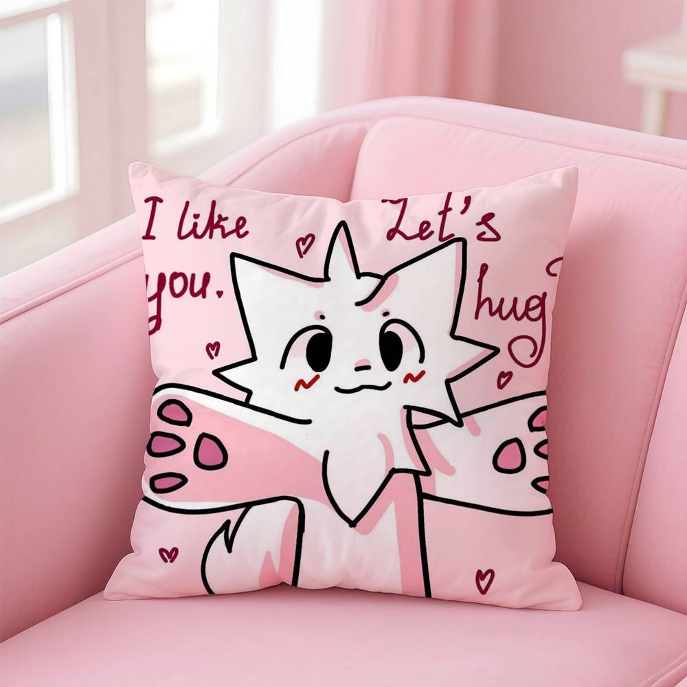 B-Boykisser Глупый Кот Милый Чехол для Подушки с принтом наволочка гостиная диван наволочка декор комнаты для спальни 16x16Inch