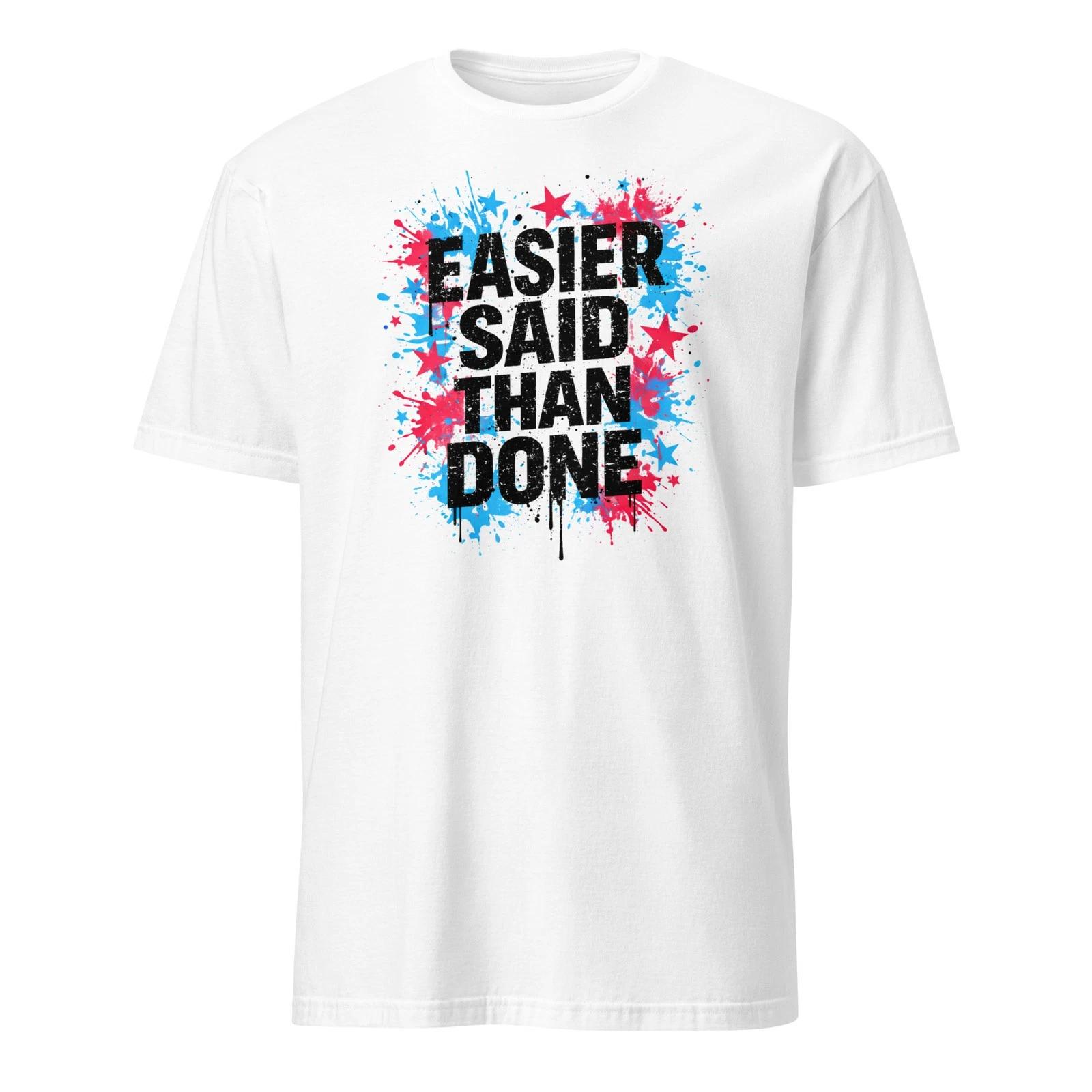 Urban Streetwear Graphic Tee Retro Graffiti Style T-Shirt Edgy Motivational TT-Shirt M