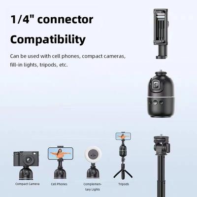 Auto Face Tracking Tripod No App 360 Rotation Auto Tracking Phone Holder Auto Tracking Phone Holder No App Face Tracking Phone