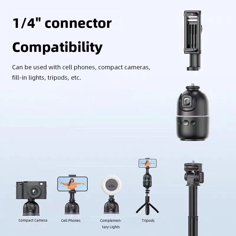 Auto Face Tracking Tripod No App 360 Rotation Auto Tracking Phone Holder Auto Tracking Phone Holder No App Face Tracking Phone