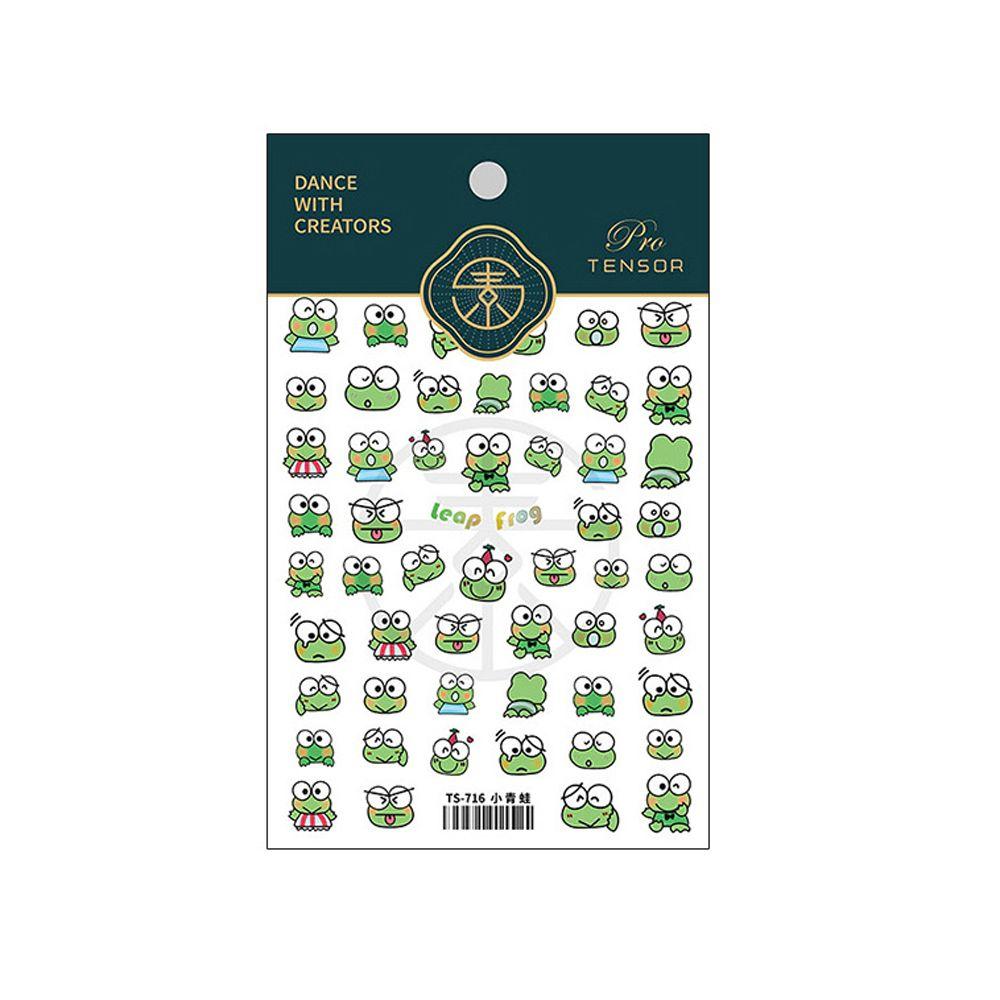 

Клейкие аксессуары для маникюра Мультяшные наклейки для ногтей DIY Украшения для нейл-арта Животные наклейки для ногтей A