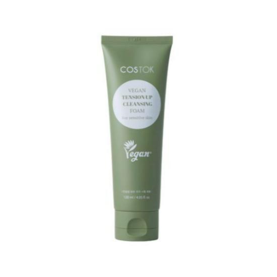 Costok Vegan Tension Up Cleansing Foam Gentle Deep Clean & Brightening Face Wash 120ml