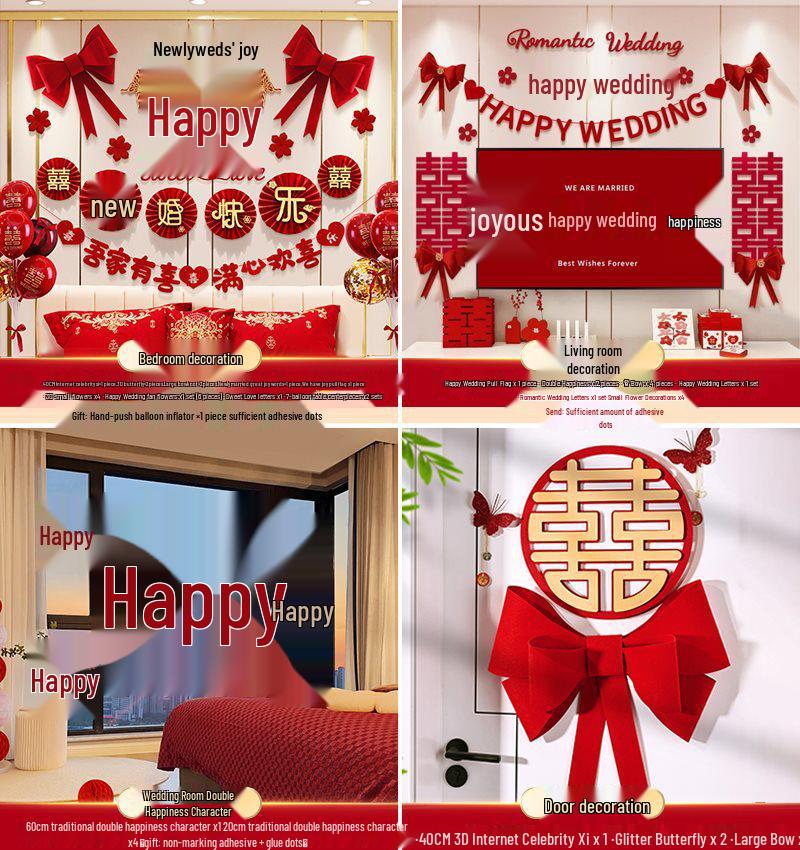 Komplett Bröllopsrumsinredningsset för Sovrum & Nytt Hus