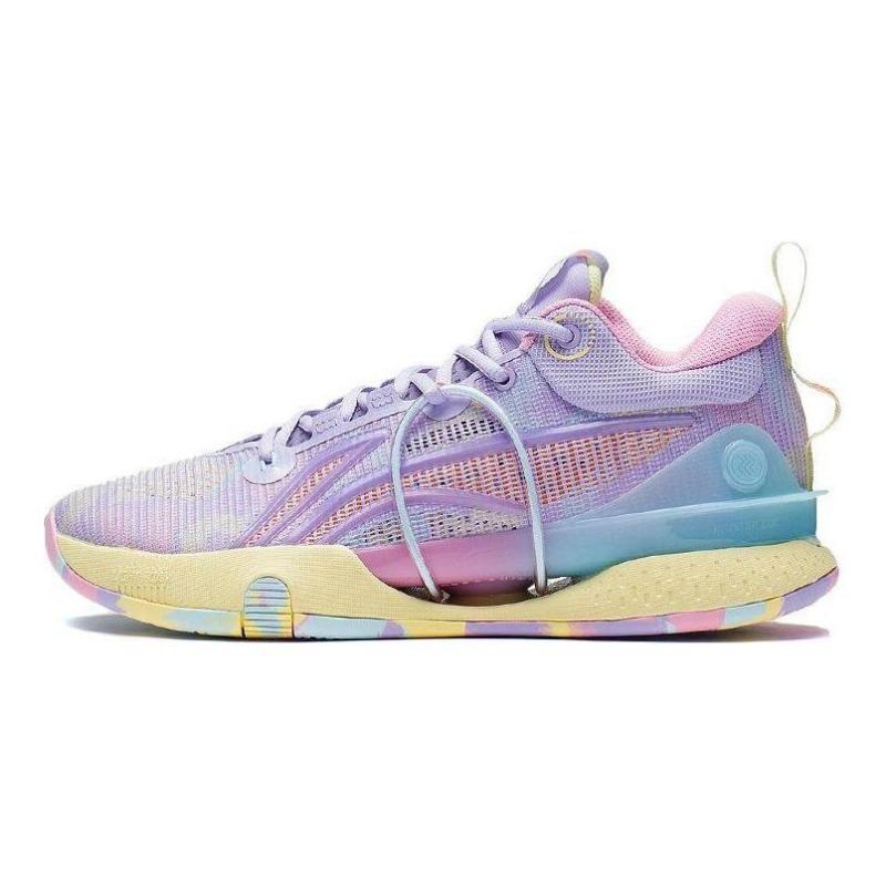 LiNing Flash 8 Premium Men Basketball Shoes Lilac Purple ABAS015-3 46